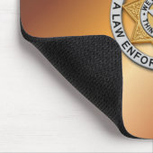 Thin Blue Line Abzeichen Mousepad (Ecke)