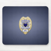 Thin Blue Line Abzeichen Mousepad (Vorne)