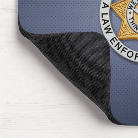 Thin Blue Line Abzeichen Mousepad (Ecke)
