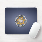 Thin Blue Line Abzeichen Mousepad (Mit Mouse)