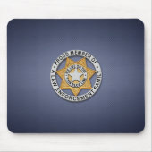 Thin Blue Line Abzeichen Mousepad (Vorne)
