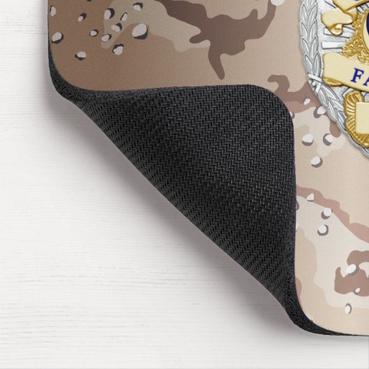 Thin Blue Line Abzeichen Mousepad (Ecke)