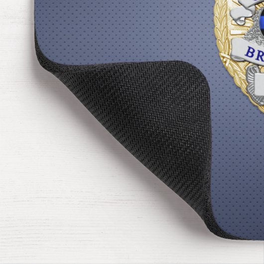 Thin Blue Line Abzeichen Mousepad (Ecke)