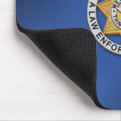 Thin Blue Line Abzeichen Mousepad (Ecke)