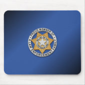 Thin Blue Line Abzeichen Mousepad (Vorne)