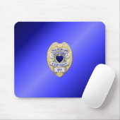 Thin Blue Line Abzeichen Mousepad (Mit Mouse)