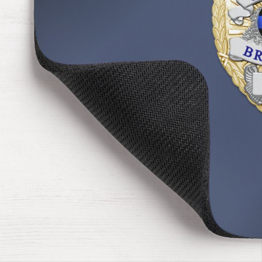 Thin Blue Line Abzeichen Mousepad (Ecke)