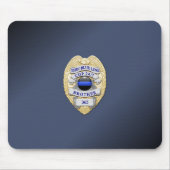 Thin Blue Line Abzeichen Mousepad (Vorne)