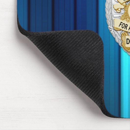 Thin Blue Line Abzeichen Mousepad (Ecke)