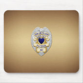 Thin Blue Line Abzeichen Mousepad (Vorne)