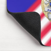 Thin Blue Line Abzeichen Mousepad (Ecke)