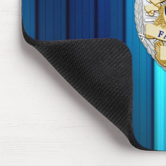Thin Blue Line Abzeichen Mousepad (Ecke)