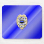 Thin Blue Line Abzeichen Mousepad (Vorne)