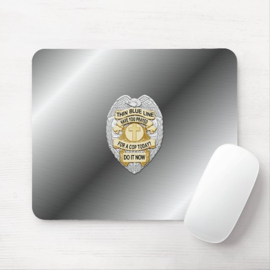 Thin Blue Line Abzeichen Mousepad (Mit Mouse)