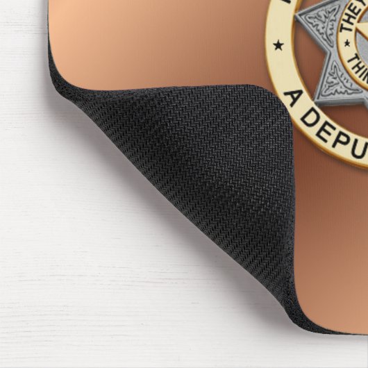 Thin Blue Line Abzeichen Mousepad (Ecke)