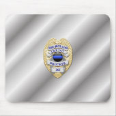 Thin Blue Line Abzeichen Mousepad (Vorne)