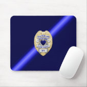 Thin Blue Line Abzeichen Mousepad (Mit Mouse)