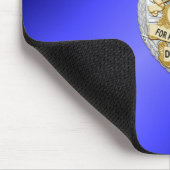 Thin Blue Line Abzeichen Mousepad (Ecke)