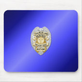 Thin Blue Line Abzeichen Mousepad (Vorne)