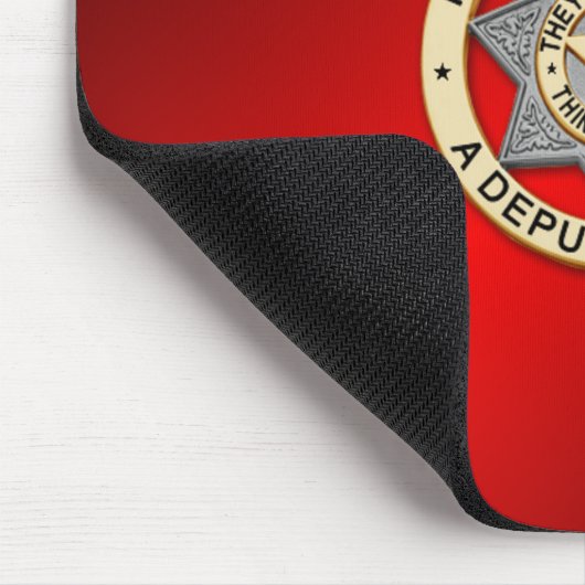 Thin Blue Line Abzeichen Mousepad (Ecke)