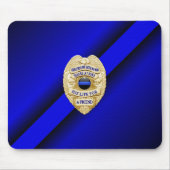 Thin Blue Line Abzeichen Mousepad (Vorne)