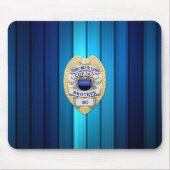 Thin Blue Line Abzeichen Mousepad (Vorne)