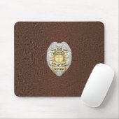 Thin Blue Line Abzeichen Mousepad (Mit Mouse)