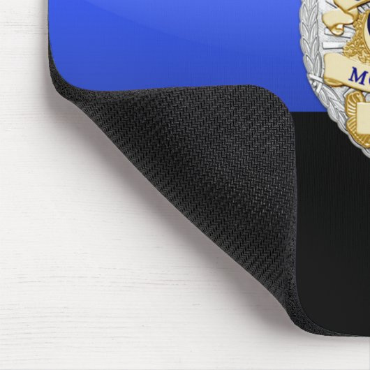 Thin Blue Line - Abzeichen Mousepad (Ecke)