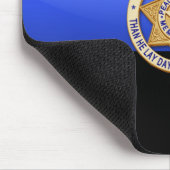 Thin Blue Line - Abzeichen Mousepad (Ecke)