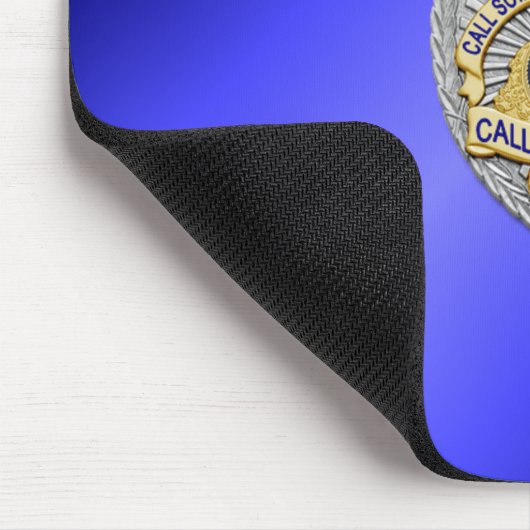 Thin Blue Line Abzeichen Mousepad (Ecke)