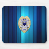 Thin Blue Line Abzeichen Mousepad (Vorne)
