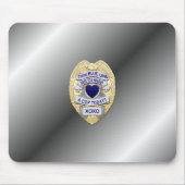 Thin Blue Line Abzeichen Mousepad (Vorne)