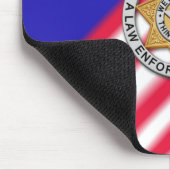 Thin Blue Line Abzeichen Mousepad (Ecke)