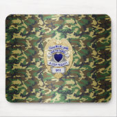 Thin Blue Line Abzeichen Mousepad (Vorne)