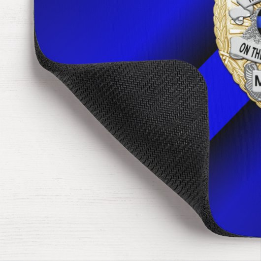 Thin Blue Line Abzeichen Mousepad (Ecke)