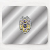 Thin Blue Line Abzeichen Mousepad (Vorne)