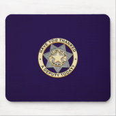 Thin Blue Line Abzeichen Mousepad (Vorne)
