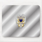 Thin Blue Line Abzeichen Mousepad (Vorne)