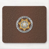 Thin Blue Line Abzeichen Mousepad (Vorne)