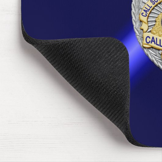 Thin Blue Line Abzeichen Mousepad (Ecke)