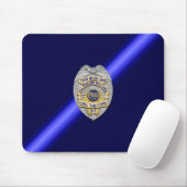 Thin Blue Line Abzeichen Mousepad (Mit Mouse)