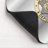 Thin Blue Line Abzeichen Mousepad (Ecke)