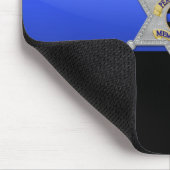 Thin Blue Line - Abzeichen Mousepad (Ecke)
