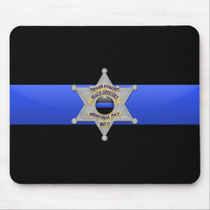 Thin Blue Line - Abzeichen Mousepad