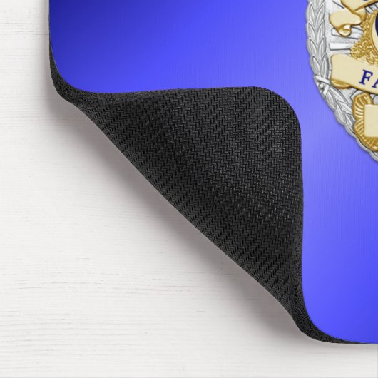 Thin Blue Line Abzeichen Mousepad (Ecke)