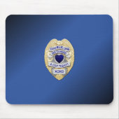 Thin Blue Line Abzeichen Mousepad (Vorne)