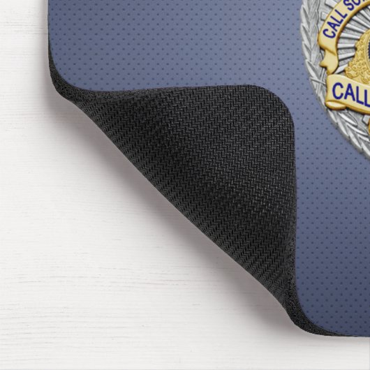 Thin Blue Line Abzeichen Mousepad (Ecke)
