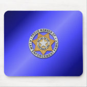 Thin Blue Line Abzeichen Mousepad (Vorne)