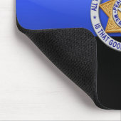 Thin Blue Line - Abzeichen Mousepad (Ecke)
