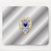 Thin Blue Line Abzeichen Mousepad (Vorne)